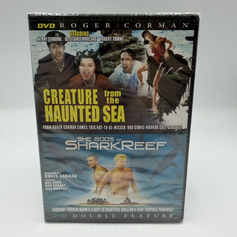 Creature from the Haunted Sea She Gods of Shark Reef DVD Double Feature NEW NIB